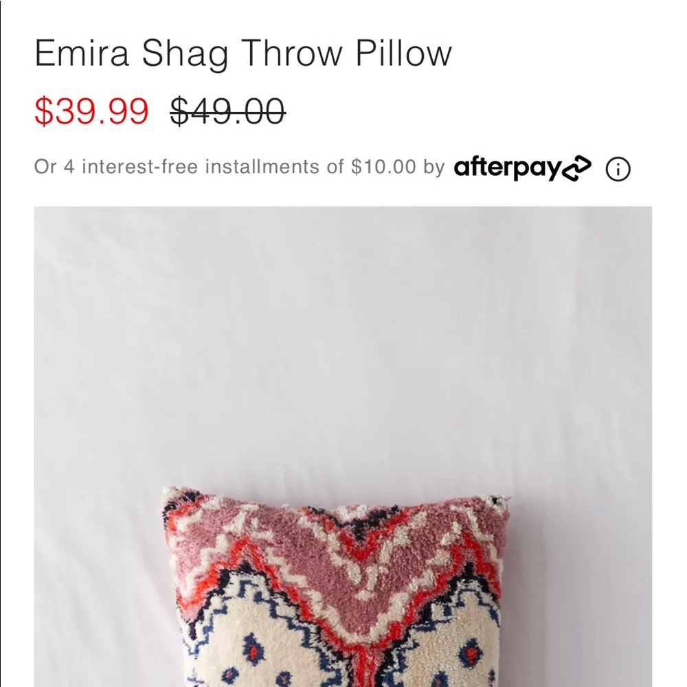 Urban Outfitters throw pillow